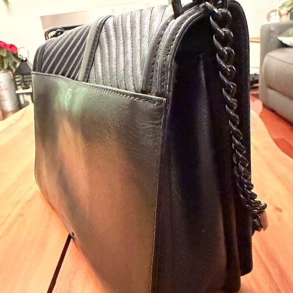 Rebecca Minkoff Chevron Quilted Jumbo Love Crossbody – Black “NWT - minor wear” - Picture 8 of 15